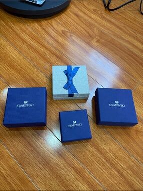 4 swarovski boxes